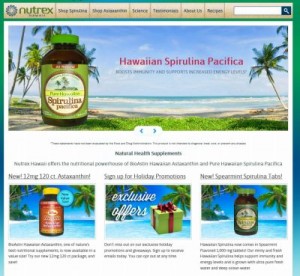 nutrex-hawaii.comのスクリーンショット